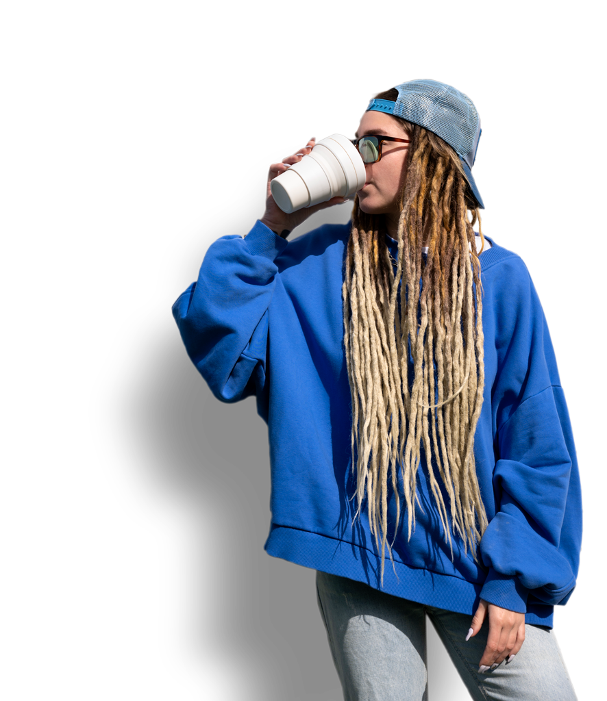 mann mit dreadlocks
